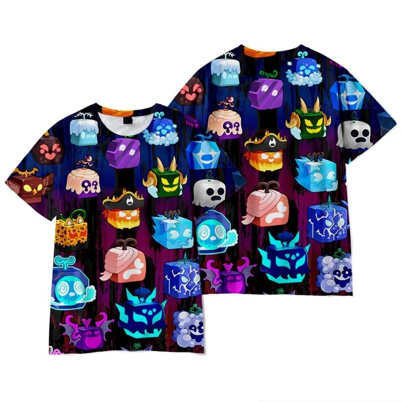 

Summer New ROBLOX Game Creative 3D Digital Printing Personalized Casual Loose T-shirt for Both Men and Women Daily Necessities