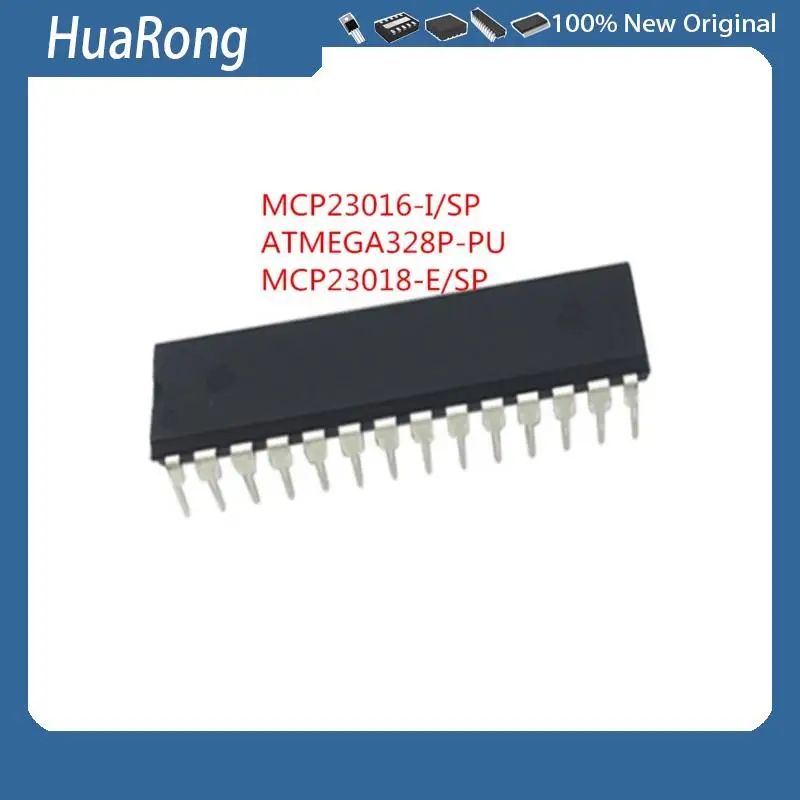 2PCS/LOT     MCP23016-I/SP       ATMEGA328P-PU       MCP23018-E-SP        DIP28