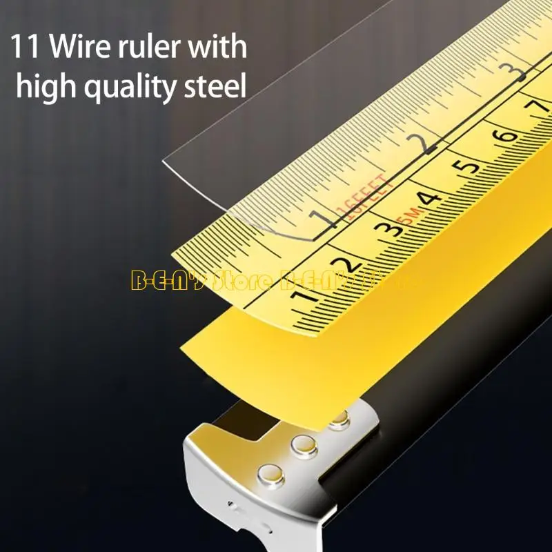 Y1AD Corrosion Resistant Tape Measure Transparent Body 300/500/750/1000cm Option Steel Construction