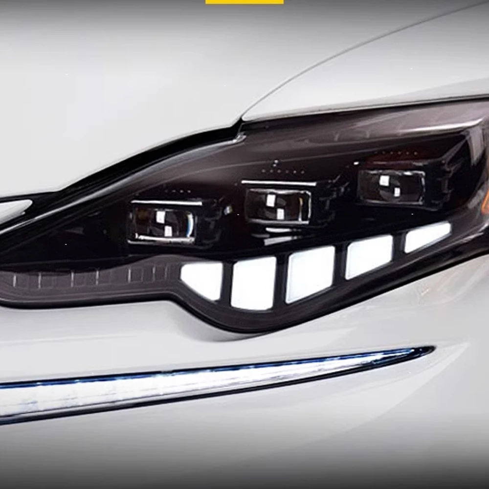 

For 2013-2016 Lexus IS Car Front Headlight Assembly Upgrade LED Dynamic Flowing Light 3-Lens Projector Lamp Tools Accessories
