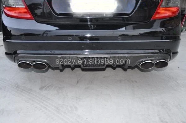 مناسبة للناشر الخلفي من ألياف الكربون W204 مناسبة لمصد W204 C63