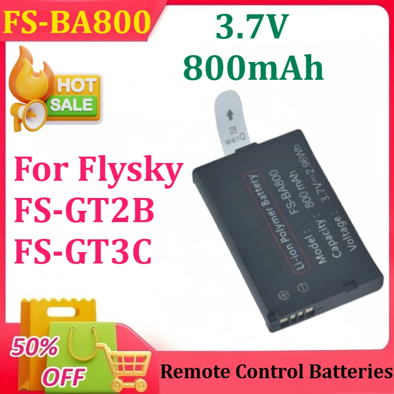 

New 3.7V 800mAh FS-BA800 for Flysky FS-GT2B FS-GT3C Rechargeable Remote Control Battery