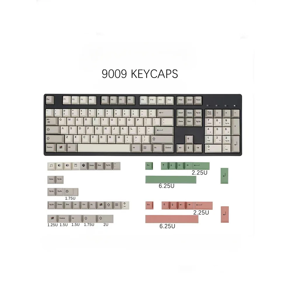 

GMK-9009-Retro Style Cherry Keycaps, PBT 149 Keys, Thermosublimation, Dyed Keycaps for Cherry MX Mechanical Keyboards