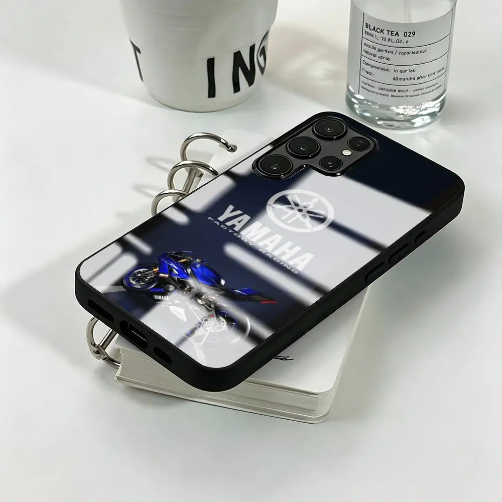 Fashion moto design yama-ha Phone Case For Samsung S26 S25 S24 S23 S22 S21 S20 Plus Ultra Note20 Glass Magnetic Case view 4