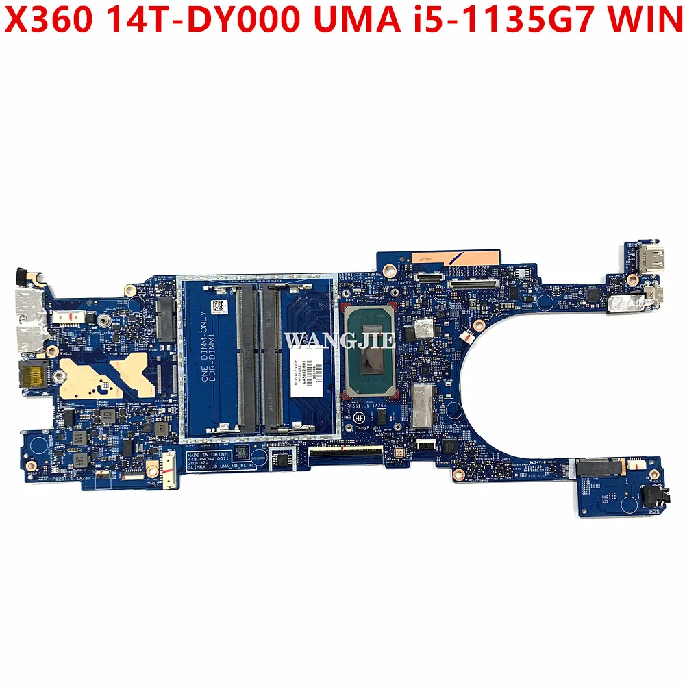 

For HP PAVILION X360 14T-DY000 14-DY Laptop Motherboard M45032-601 M45032-001 UMA i5-1135G7 WIN 203032-1 448.0MQ04.0011