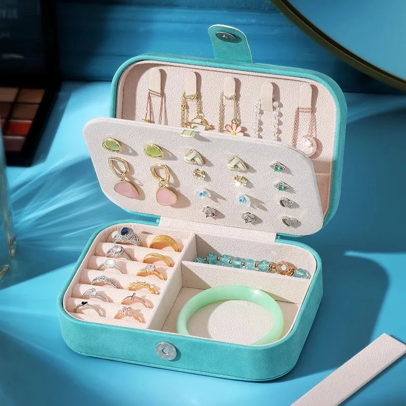 

2025 New Advanced Jewelry Storage Box - Ring Bracelet Necklace Earring Ear Studs Organizer Box for Women And Girls