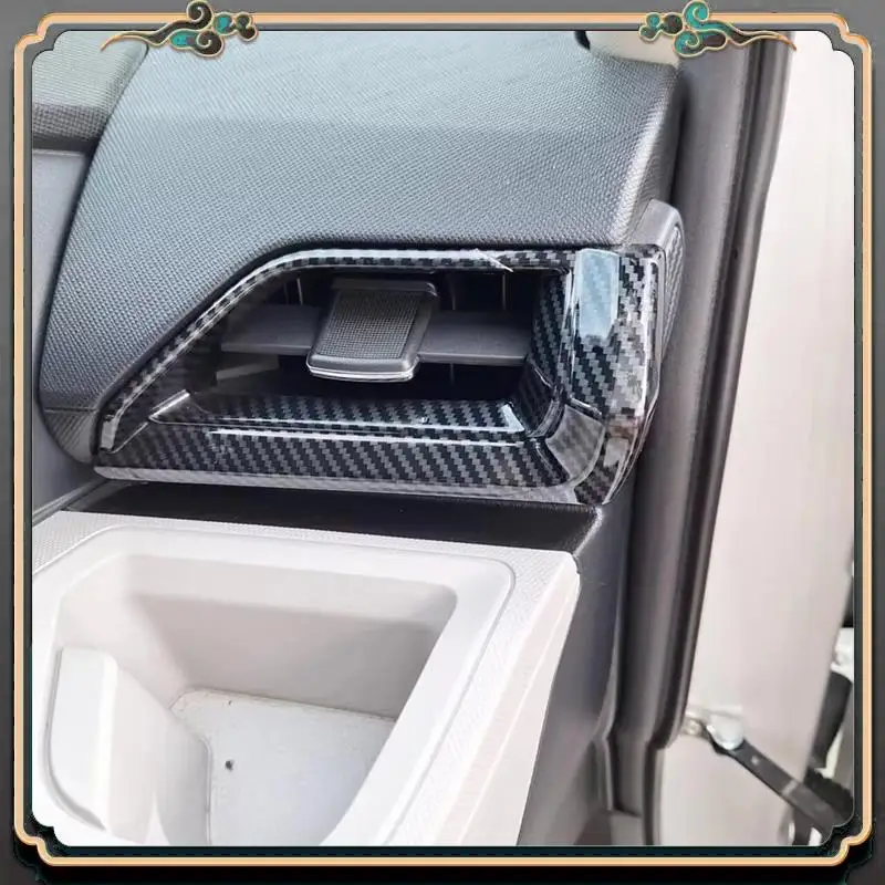 

M45K-For Toyota Veloz 2022-2024 Carbon Fiber Car Center Dashboard Side Air Outlet Cover Trim Interior Replacement Parts Accessor