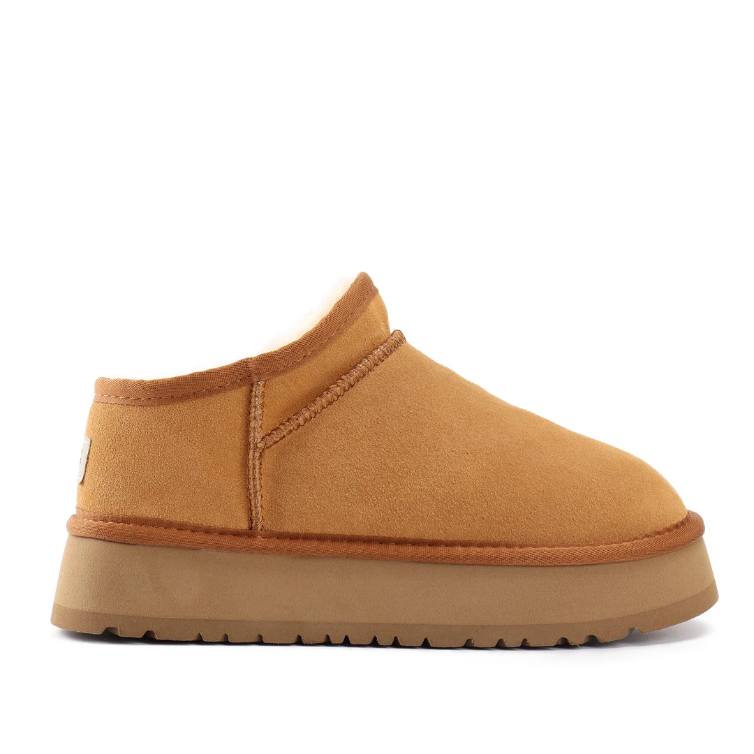 2026 Brand Design Suede Thick Bottom Snow Boots Women Winter  Warm Plush Classic Solid Ankle Boots Non Slip Cotton Shoes Mujer