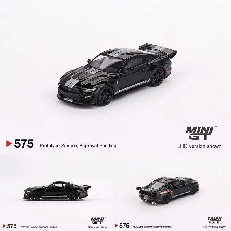 MINIGT 575# 1:64 Shelby GT500 Dragon Snake Black Diecast Diorama Car Model Collection Miniature Carros Toys