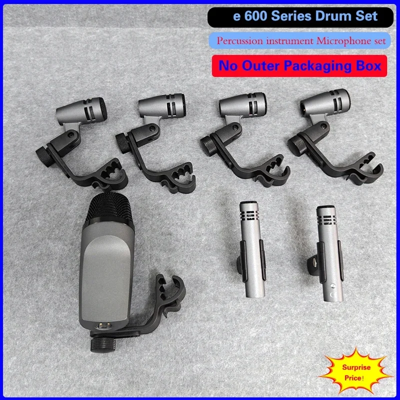 

Микрофонный комплект Evolution 600 Series для ударных/барабанных инструментов, подходит для бас-барабанов/тубы, без внешней упаковки