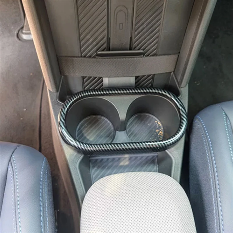 Rivestimento del coperchio del portabicchieri anteriore per 2025 per Mini Cooper S F66/Per Mini Cooper Cabrio F67 Accessori in fibra di carbonio ABS