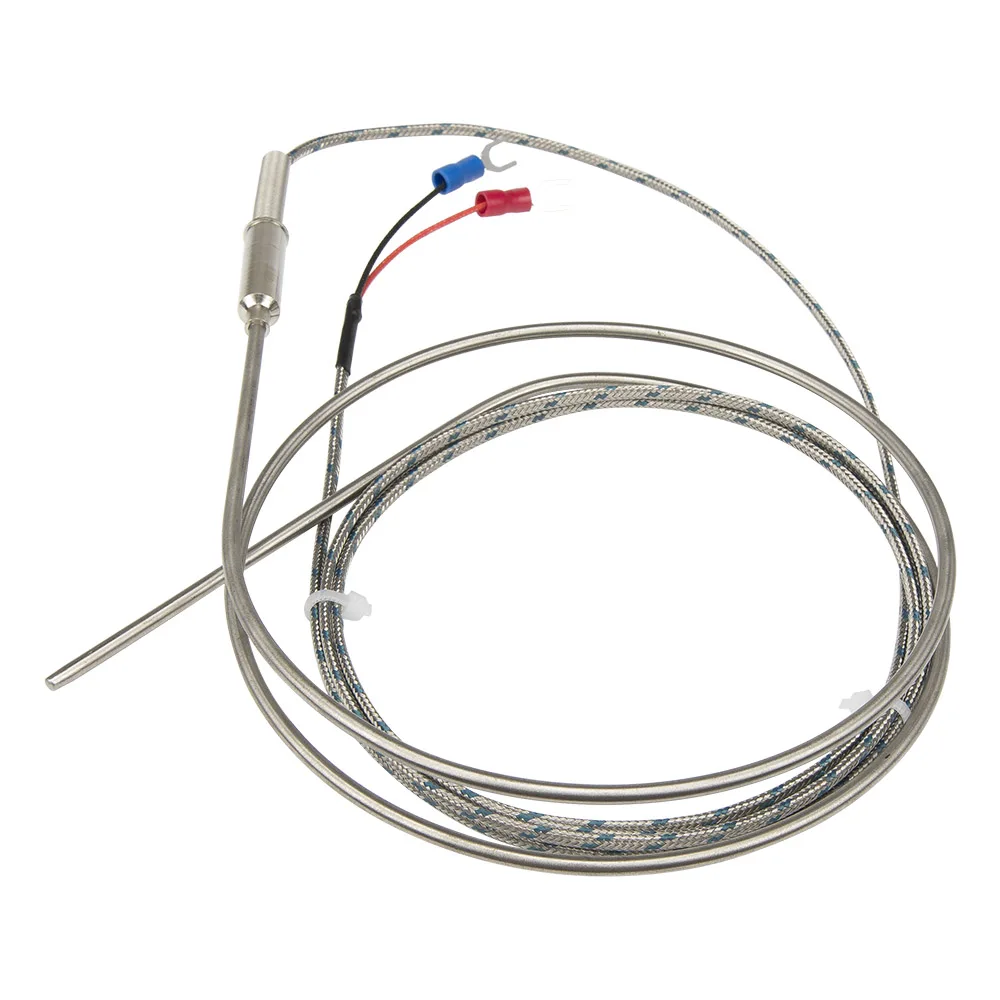 FTARP08 J type 3m metal screening cable 1000mm flexible probe sheathed thermocouple temperature sensor