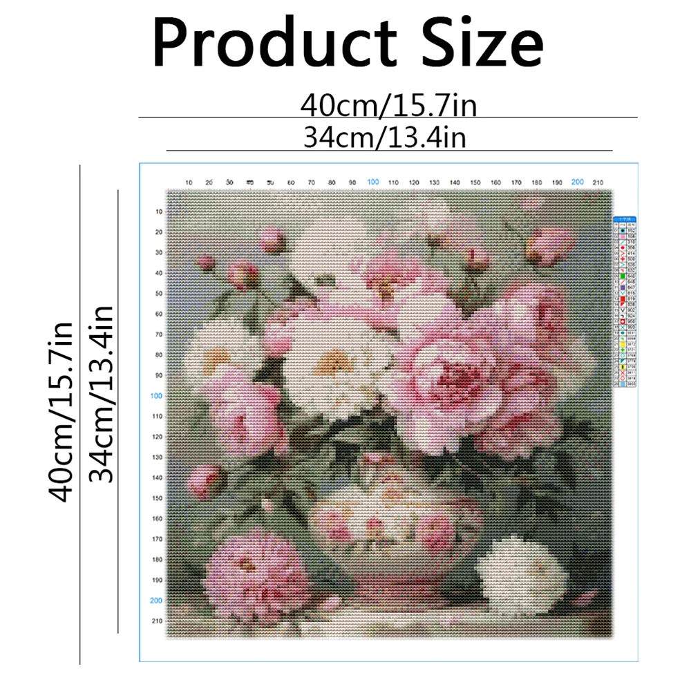 11CT Çapraz Nokta Nakış Gül Çi - Embroidery Guide Paper incelemesi ve fiyatı