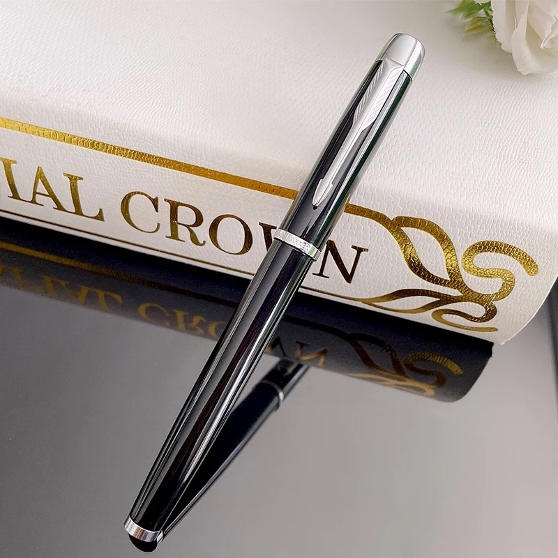 Classic Design Brand PARKER Metal Fountain Pen Black Ink Business Office Signature Fountain Pens