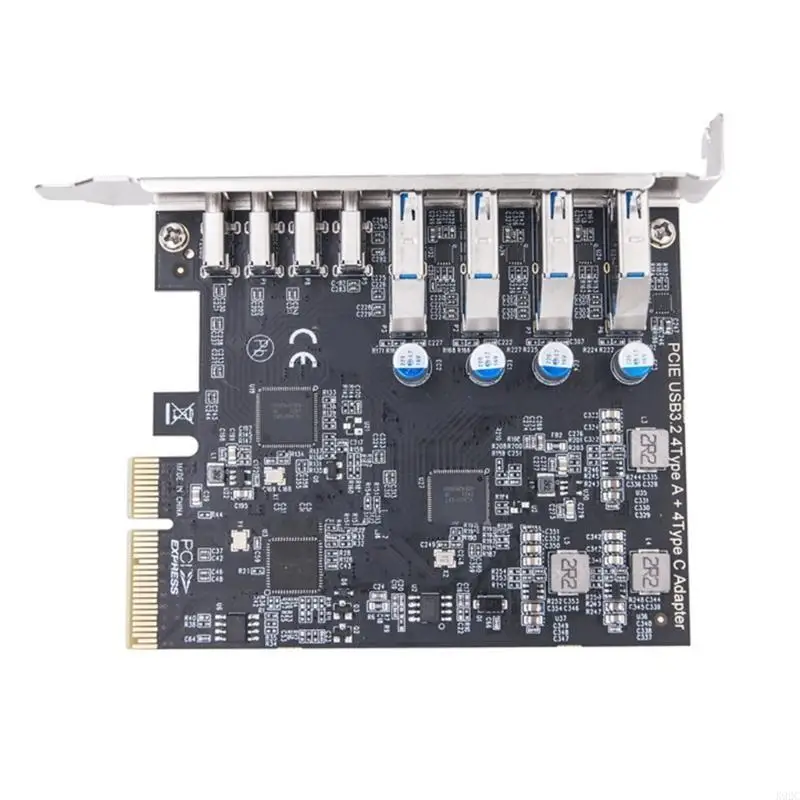 PCIe to USB 3.2 and TypeC Expansion Card Featuring 4 USB3.2 and 4 Type C at 10Gb K92C