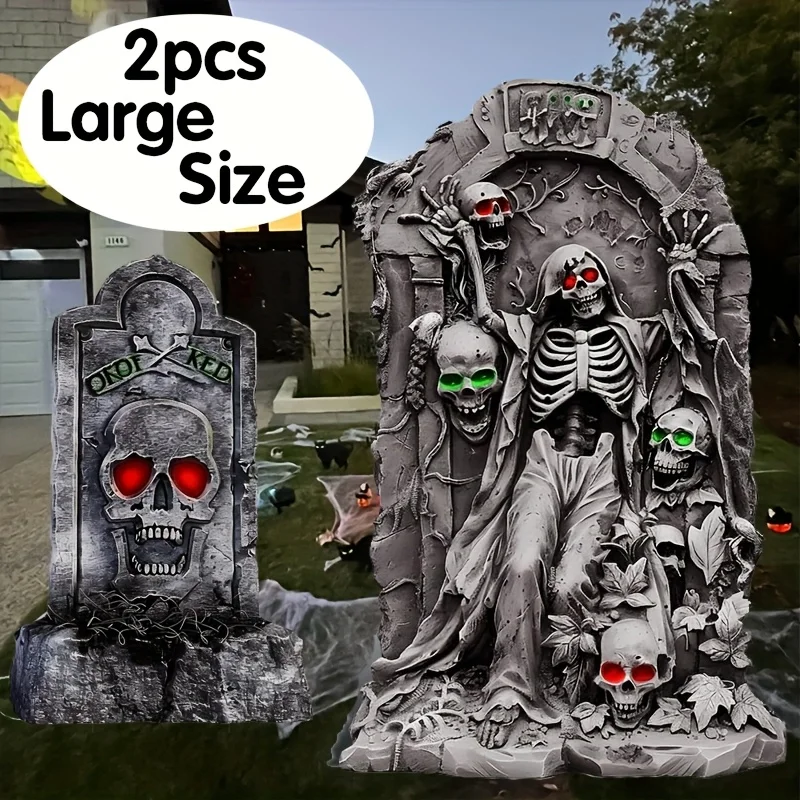 2 شواهد مقبرة الهالوين وعلامات الفناء، منطقة تزيين الفناء الخارجي