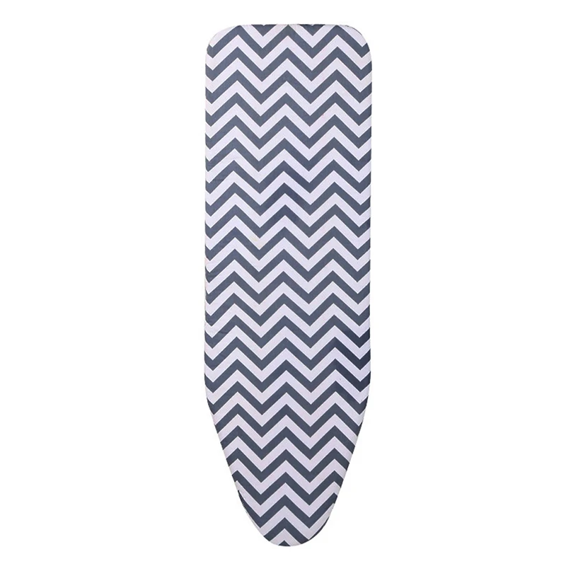 Stylish Cotton Striped Cover for Ironing Boards 150x50cm High Temperature Resistance and Secure Fit with Elastic Edges