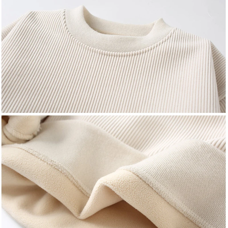 Men's Casual Knit Sweater Pullover Men's Jumper Spring Autumn Streetwear Men Clothing Fashion Male Sweat-shirt Solid Color