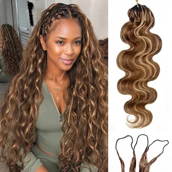 Highlight Feather Crochet Human Hair 1