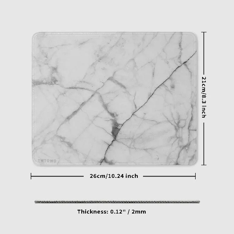 Mousepad New Computer Gaming Small size Mousepads Natural Rubber Anti slip Gamer White Fashion Marble Home Carpet Mouse Mat