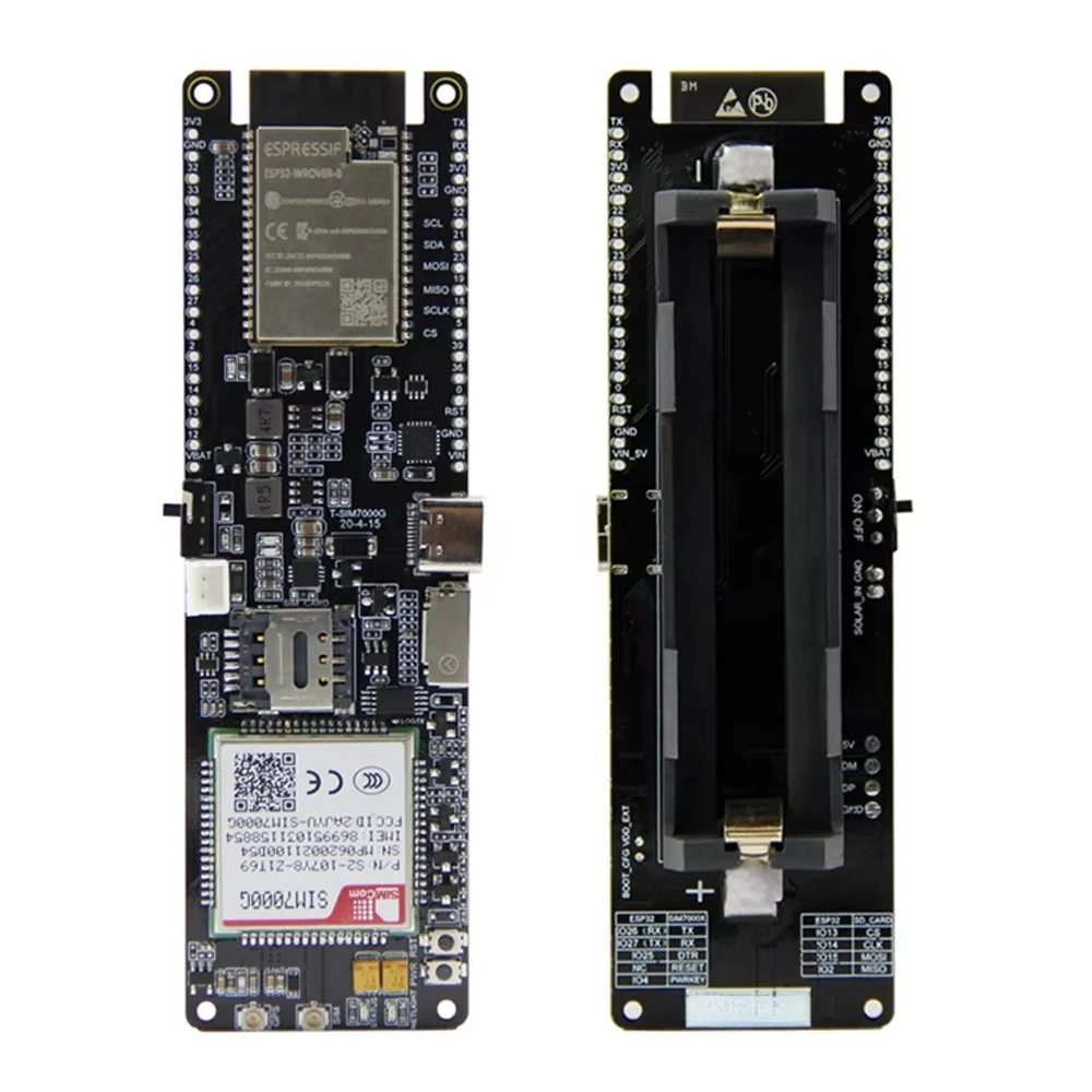 TTGO T-SIM7000G ESP32 IoT Controller Mainboard with GPS 4/16MB Flash Sim7000g Programmable Dual Card Slot for SIM And TF Cards