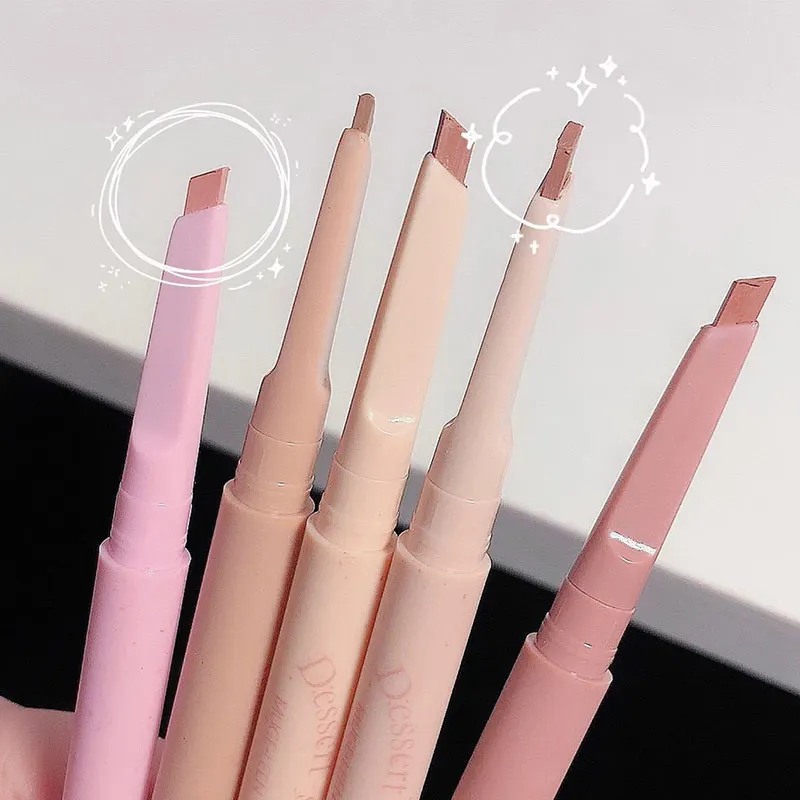 5 สี Matte Lipliner ดินสอกันน้ํา Plumping Stain ลิปสติก Natural Nude Pink Lip Liner สําหรับ Outline Lips Contour แต่งหน้า