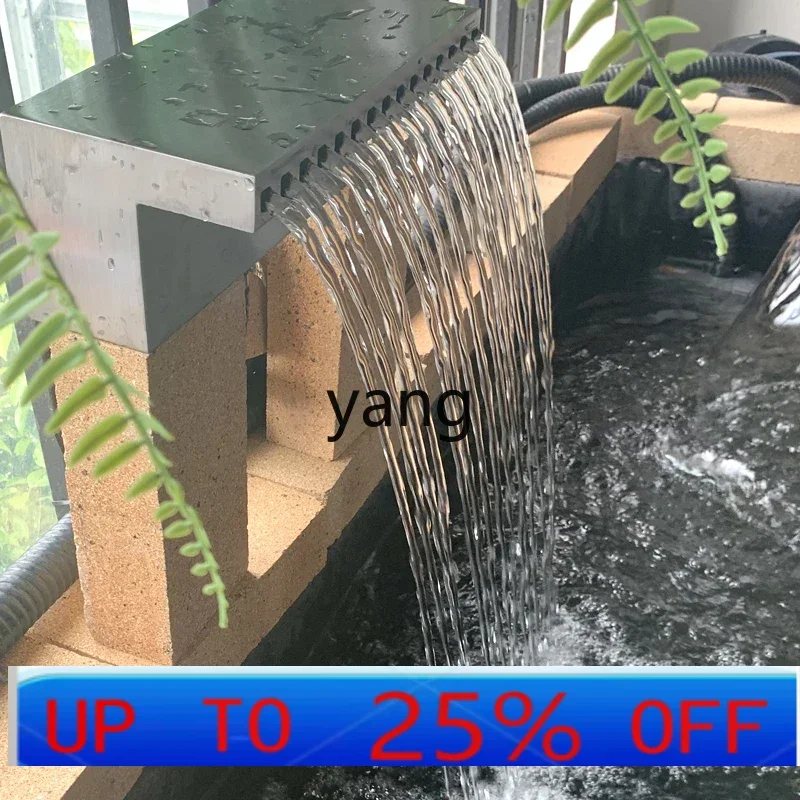 

lmm Stainless Steel Bath Curtain Water Box Courtyard Balcony Fish Pond Waterfall Outlet Landscaping