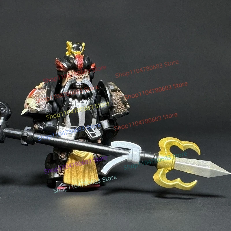 MOC Bausteine Mini Puppe Dark Guan Yu Zhao Yun Huang Zhong Spielzeug Zusammengebaute und gespleißte Sammlerornamente Weihnachtsgeschenke