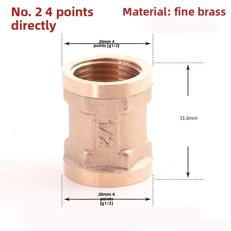 

1/8 1/4 3/8 1/2 3/4 1 Male to Male Thread Water Oil Gas Connector Brass Pipe Hex Nipple Fitting Quick Coupler Adapter