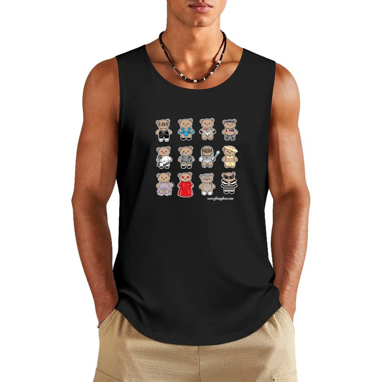 

Bear GaGa Tank Top singlets for men Man clothes for gym new in tops & t-shirt Gym man