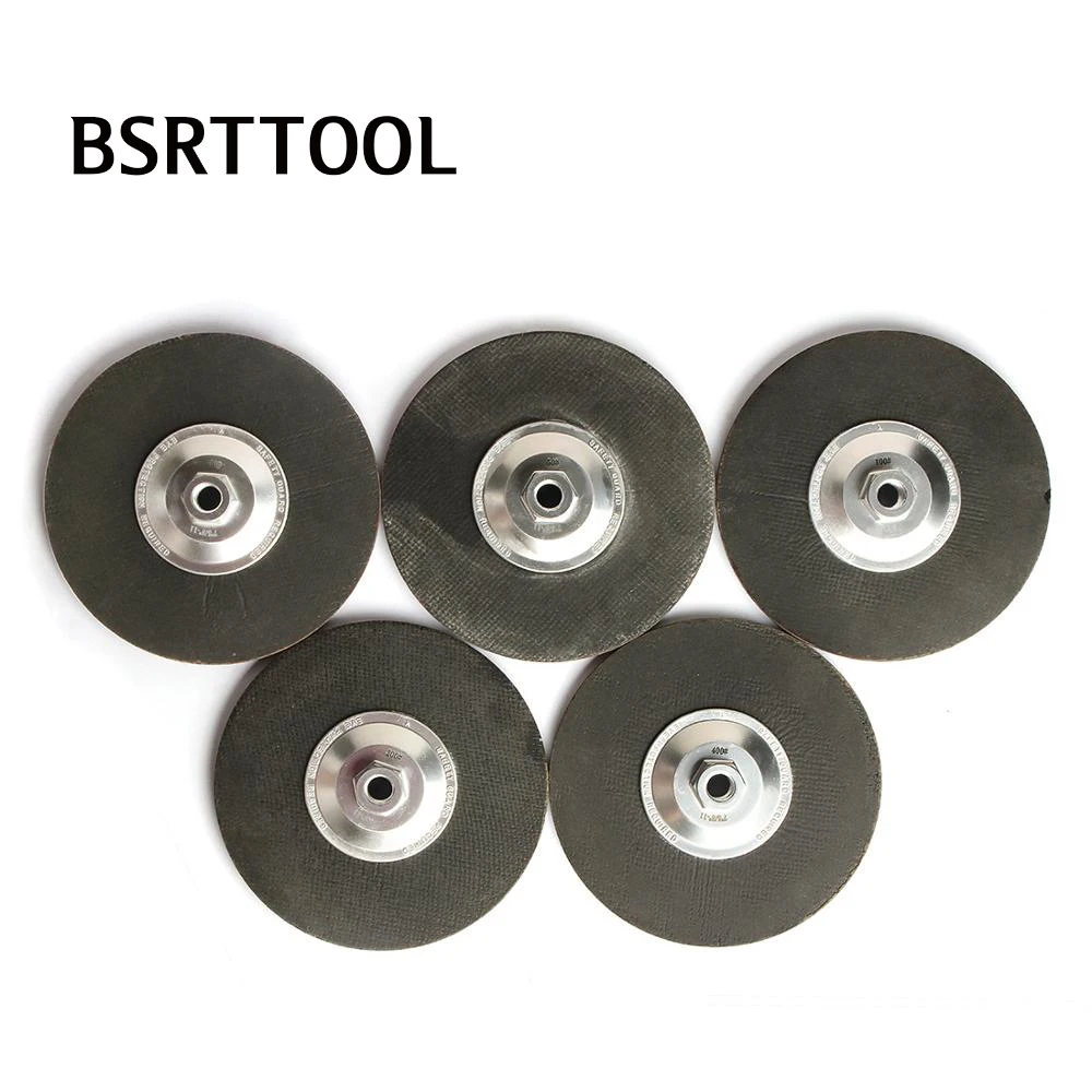 BSRTTOOL 7 Inch Diamond Ceramic Bond Cup Edge Grinding Wheel Dry Polishing Cup Wheel For Concrete Granite Marble Polishing