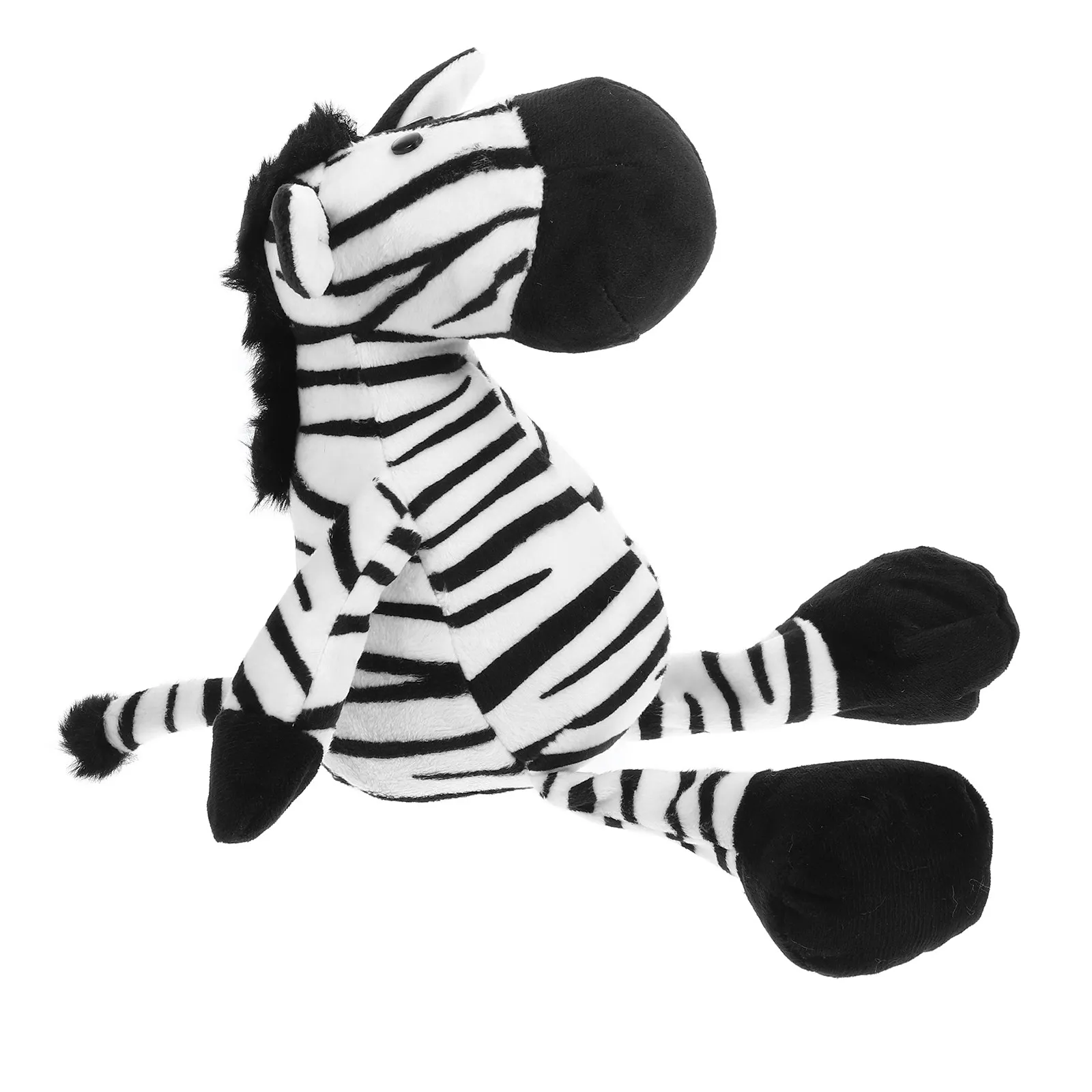 

Lovely Zebra Stuffed Animal Soft Touch Safe Material Exquisite Craftsmanship Warm Aid Family Gift Decorative