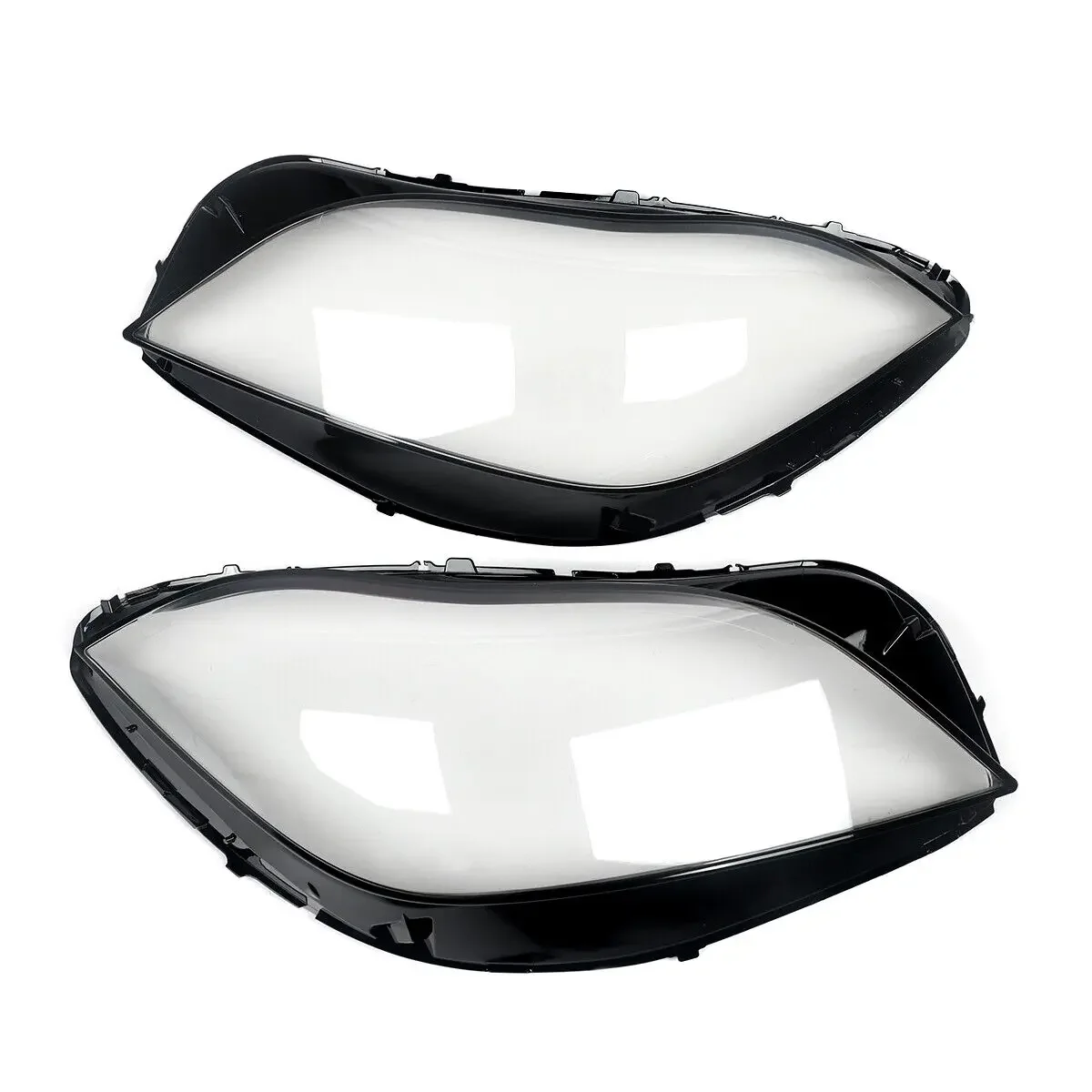 MAGICKIT Pair Front Headlight Lens Shell Cover For Mercedes-Benz W218 CLS400 CLS550 2015-2018 CAR Accessories Polycarbonate