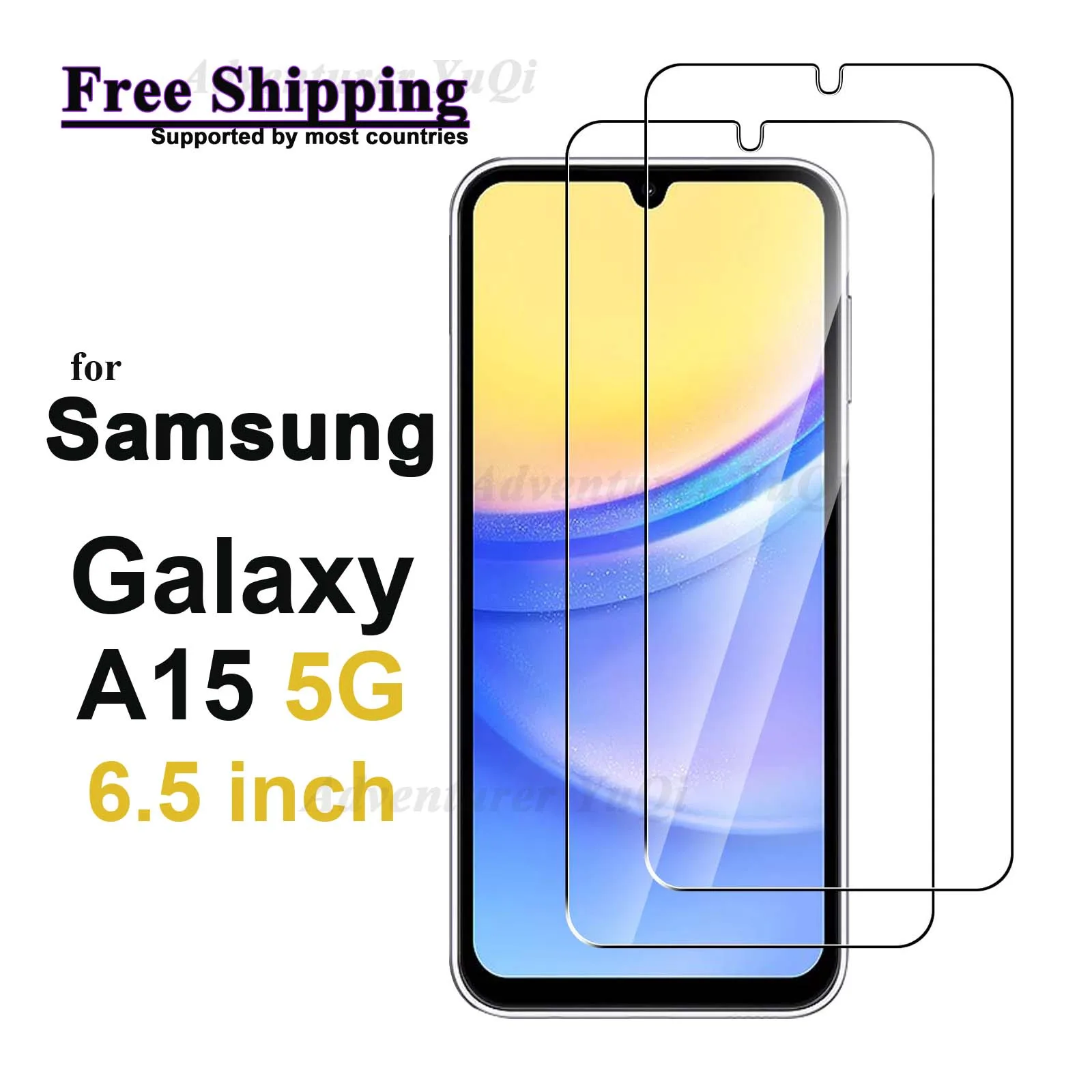 

Screen Protector for Samsung Galaxy A15 5G Tempered Glass Crystal HD 9H Transparent Clear Anti Scratch Case Friendly Mica