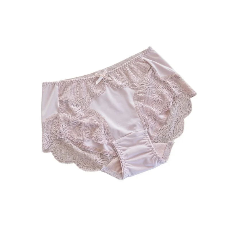S910 High-Waisted Women's Briefs Recommended Milk Silk Lace Elastic Comfortable Multi-Color Large Size Underwear