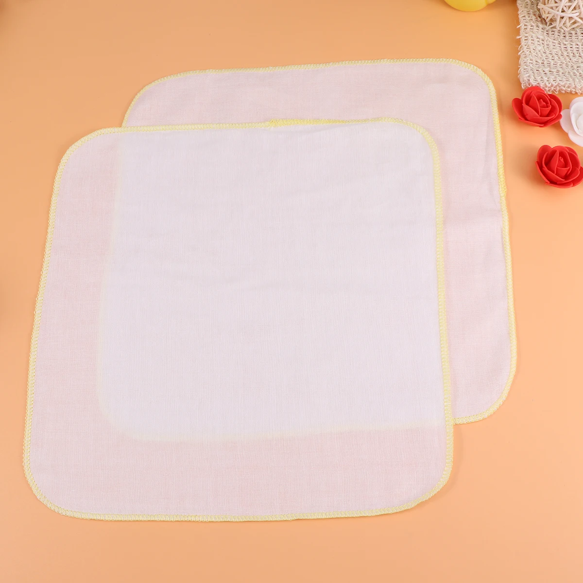 10 قطعة مناشف تغذية الطفل الشاش المزدوج كبير لينة الأزرق ماصة مناشف التمريض منحني صالح للطفل الرقبة الكتف #1