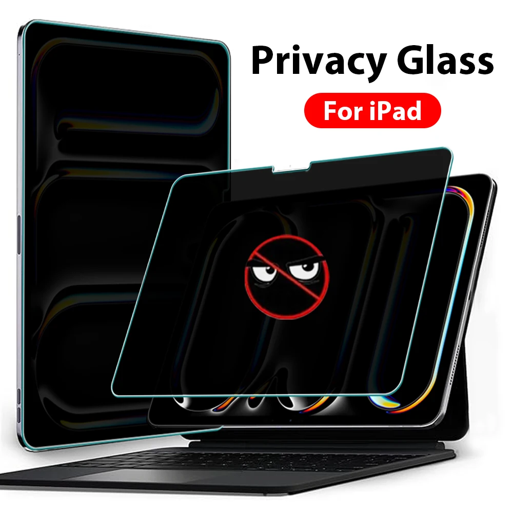 Tempered Glass Screen Protector For iPad Pro 11 13 M4 M2 2024 12.9 12 9 10th Generation Air 5 4 9th 8th 7th Mini 6 Privacy Film