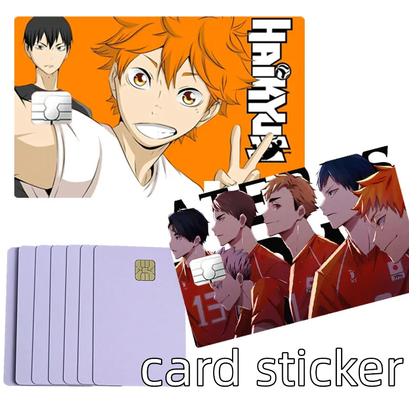 Haikyuu Card Sticker Matte Small Chip Anime Cartoon Student Exquisite Patch Decor Couple Suit Documents Mark Study Supplies Gift