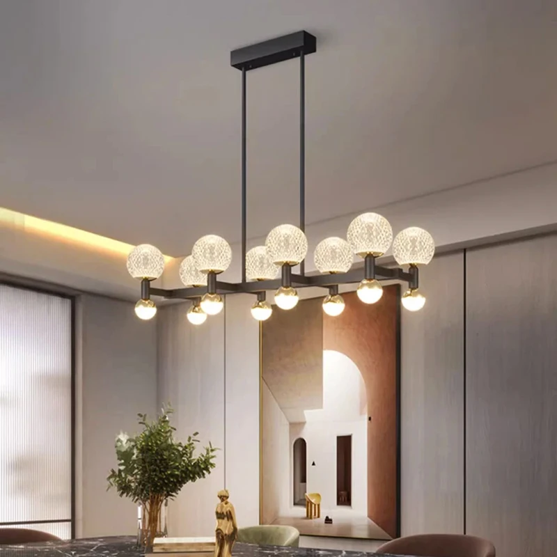 ديكور المنزل الحديث أضواء LED مصابيح إضاءة متدلية لغرفة المعيشة الثريات لغرفة الطعام معلقة ضوء الإضاءة الداخلية #3