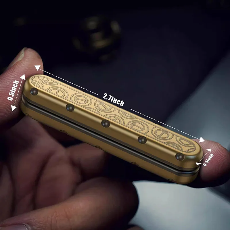 EDC Fidget Adonan Goreng Stik Mainan Logam Mekanik Slider Tangan Fidget Antistress Mainan Santai Fidget Keren