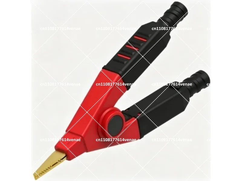 Precision 4 Wire Resistance Test Clamp, Clip Test Lead for Milliohm Meter Measurement Tool