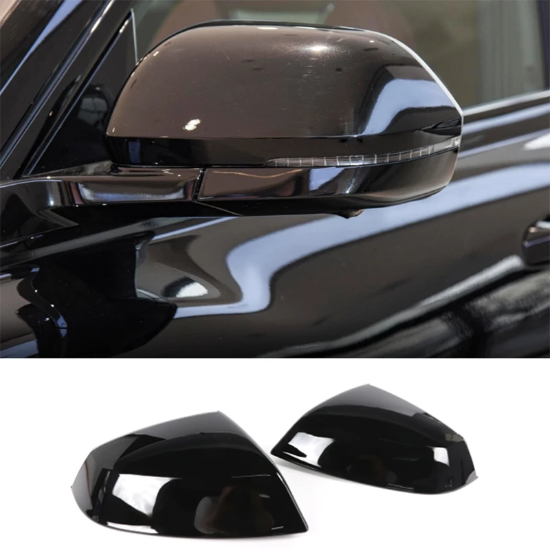 Glossy Black Car Side Door Rearview Mirror Cover Trim Accessories For  Q5 Q5L Q7 2016-2023