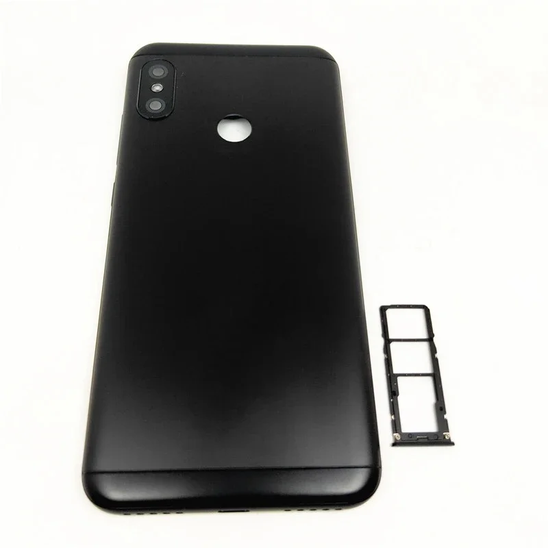 

For Xiaomi Mi A2 Lite/ Redmi 6 Pro Battery Back Cover Rear Housing Metal Door Camera Glass Lens Side Button Sim Tray