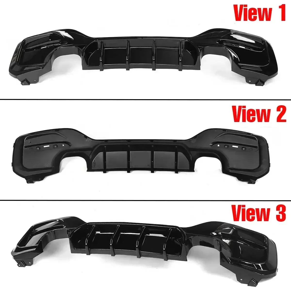 High Quality Car Rear Bumper Diffuser Lip Rear Bumper Protector Side Splitters Lip For BMW F20 F21 M sport 2015-2019 Body Kit