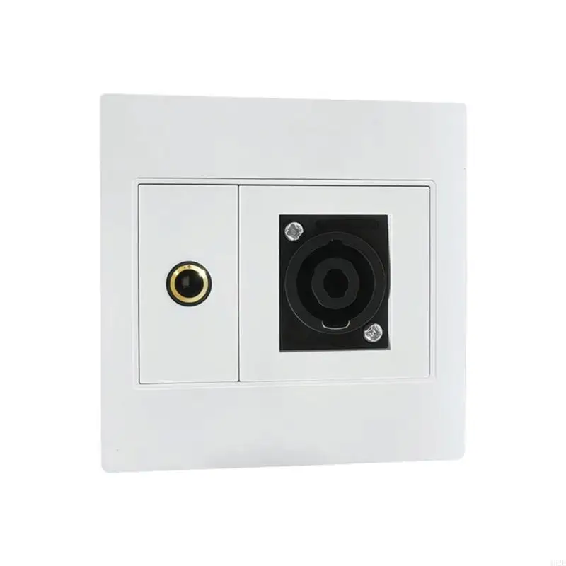 462E Versatilitys Audios Connectors Panel XLR/Speakon 6.35mm Input Wall Plate for Clear Sound Quality in Multiple Environment
