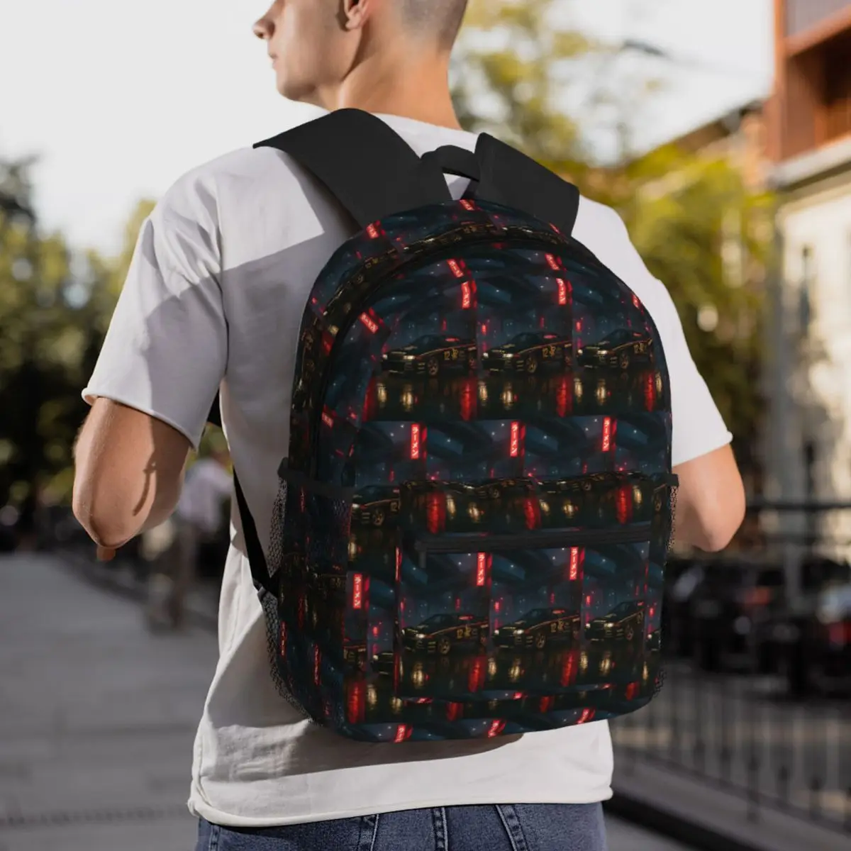 JPS John Player Special Skyline R32 Nissan GT-R JDM Rucksack Tagesrucksack Kinder Büchertasche Schultasche Umhängetaschen für Männer Frauen
