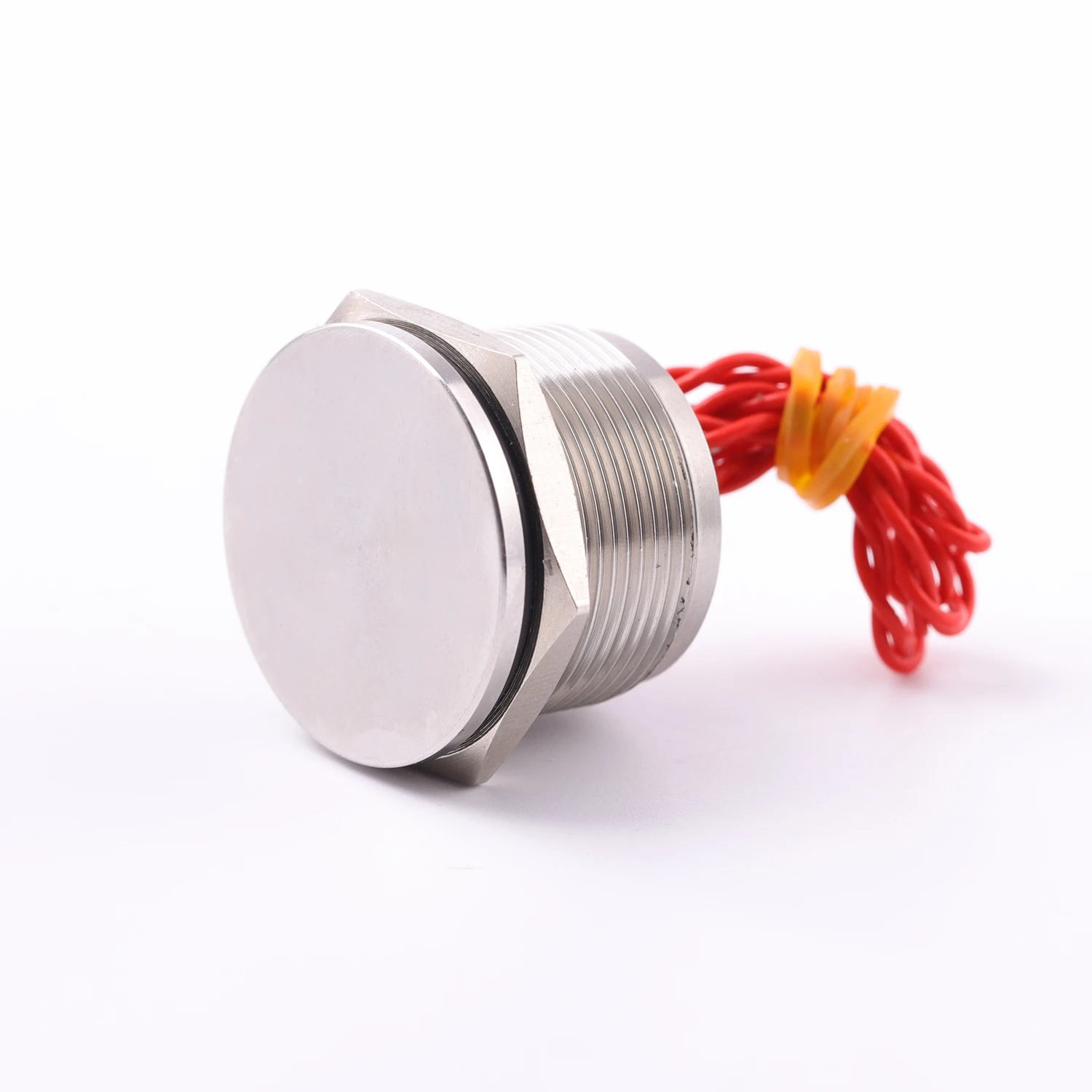 ABILKEEN 22MM IP68 Waterproof Piezo Electric Switch 304 Stainless Steel Shell 1NO Momentary/Latching Touch Press Push Button
