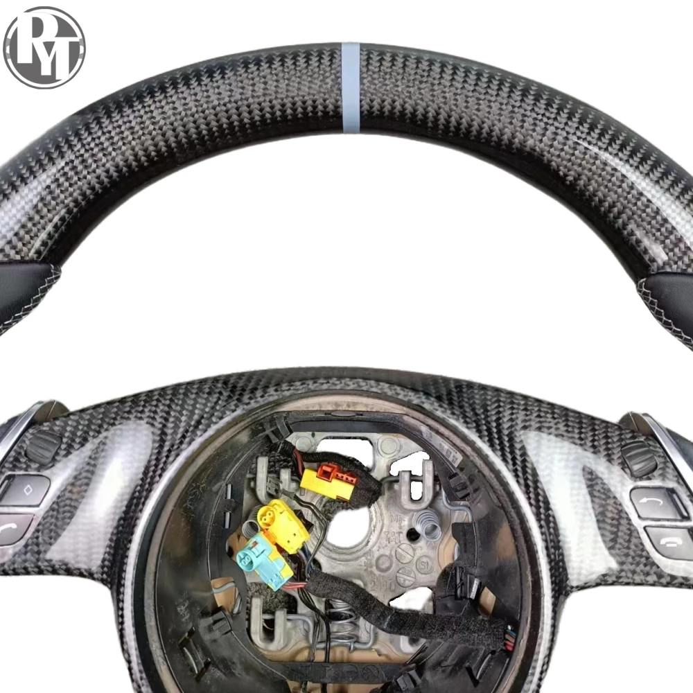 本物のカーボンファイバーステアリングホイール、ポルシェ カイエン、マカン、パナメーラ、911 車用ステアリングホイールに適しています