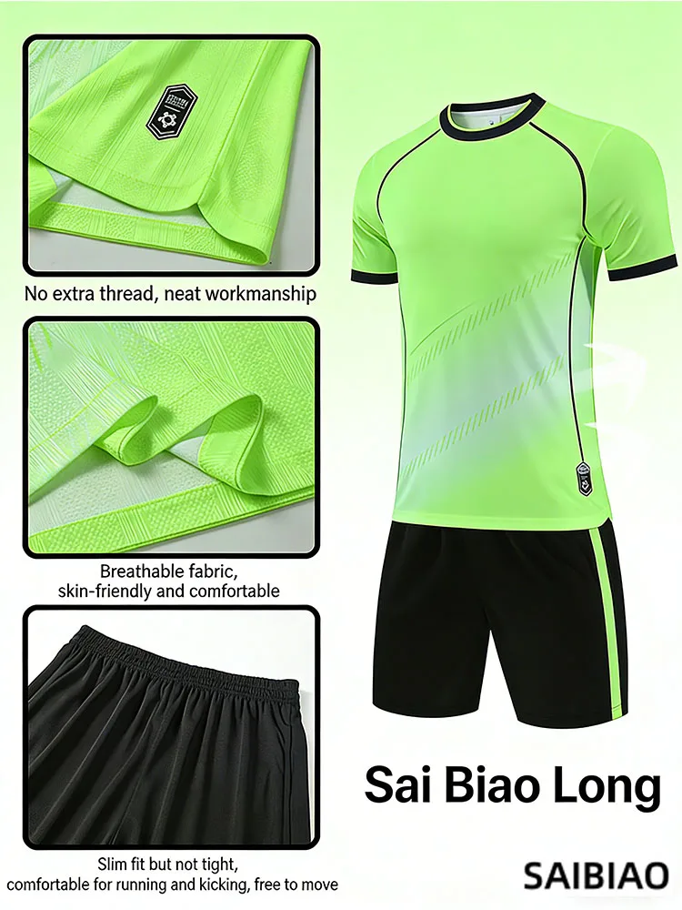 Adult Kids Football Jersey Men Customize Soccer Uniform Kit Sports Clothes Women Futsal Sportswear Child Training Tracksuit Suit