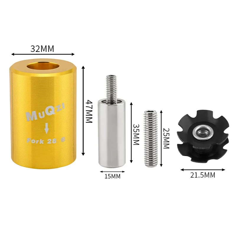 MUQZI Fork Star Nut Setting Tool And 3 Star Nuts Bike Fork Nut Installer Install Tool